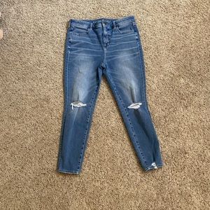 AE high rise distressed jeans
